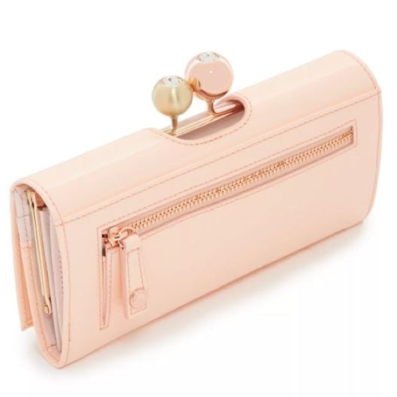 Ted Baker Crystal Bobble Leather Matinee Wallet - Picture 5 of 14